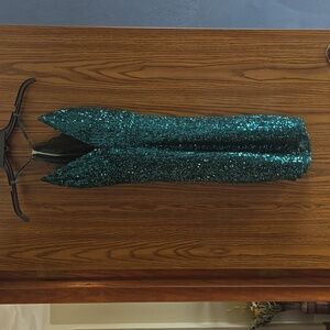 Hunter green formal dress